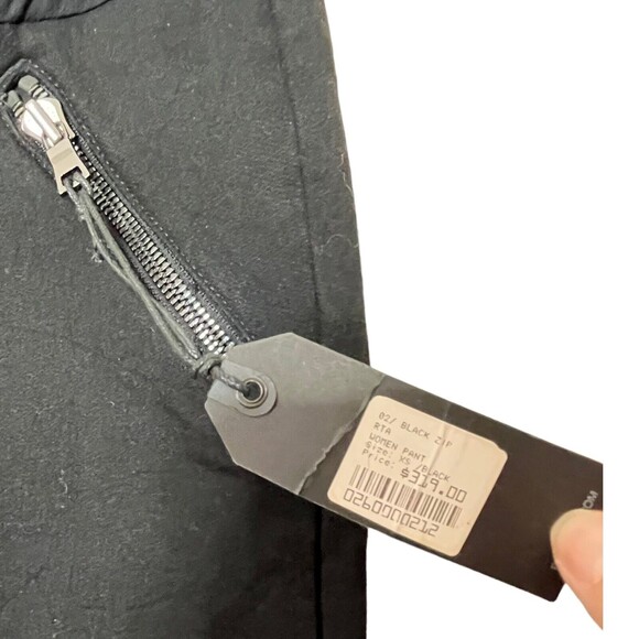 RtA NWT Skinny Jeans Black Zip Pocket Ankle Cropped Women’s XS Stretch Moto - Picture 12 of 12